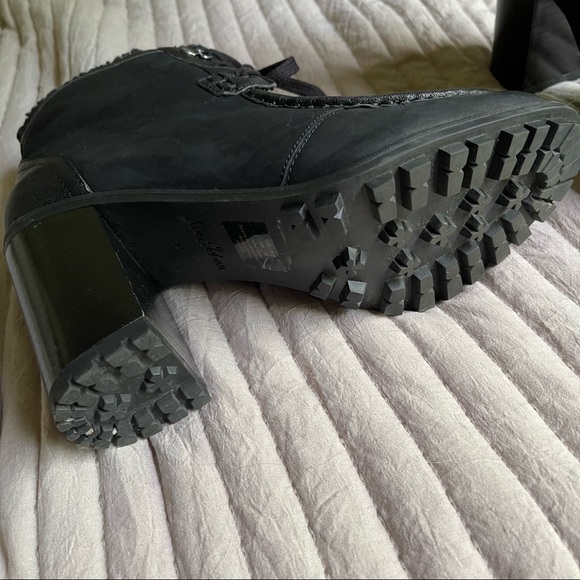 Sam Edelman Madge Faux Fur Lace Up High-Heel Booties - Picture 4 of 5